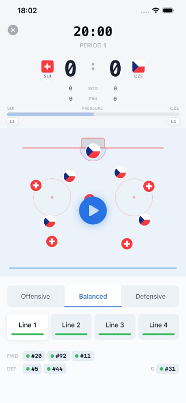 Winter Hockey 26 Italy gameplay screenshot 1