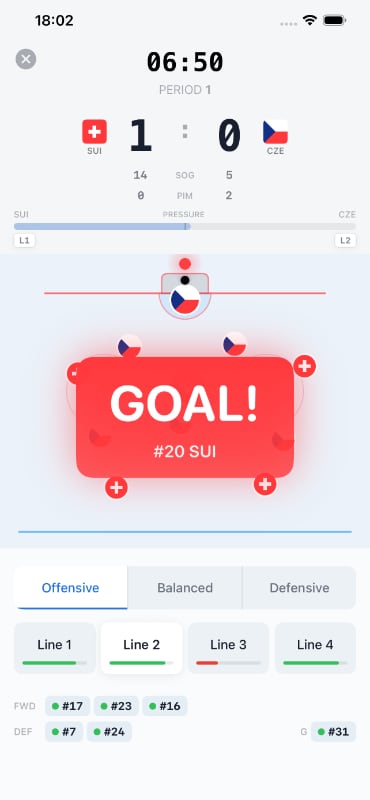 Winter Hockey 26 Italy gameplay screenshot 1